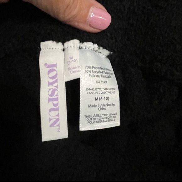 JoySpun 2pc Loungewear Comfy Set Black, Size Medium, NWT - Picture 11 of 15